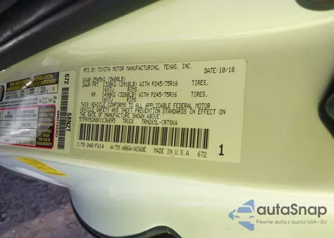 2019 Toyota Tacoma Sr из США, поврежденный, VIN 5TFRX5GN8KX136095